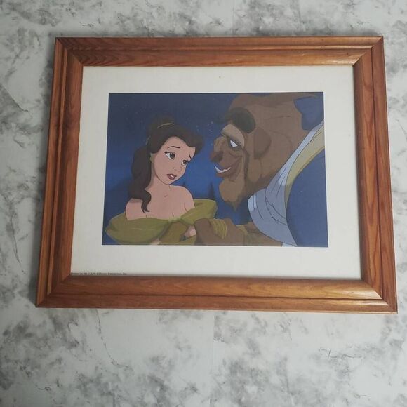 Beauty and the Beast Lithograph Picture Frame - Picture 1 of 8